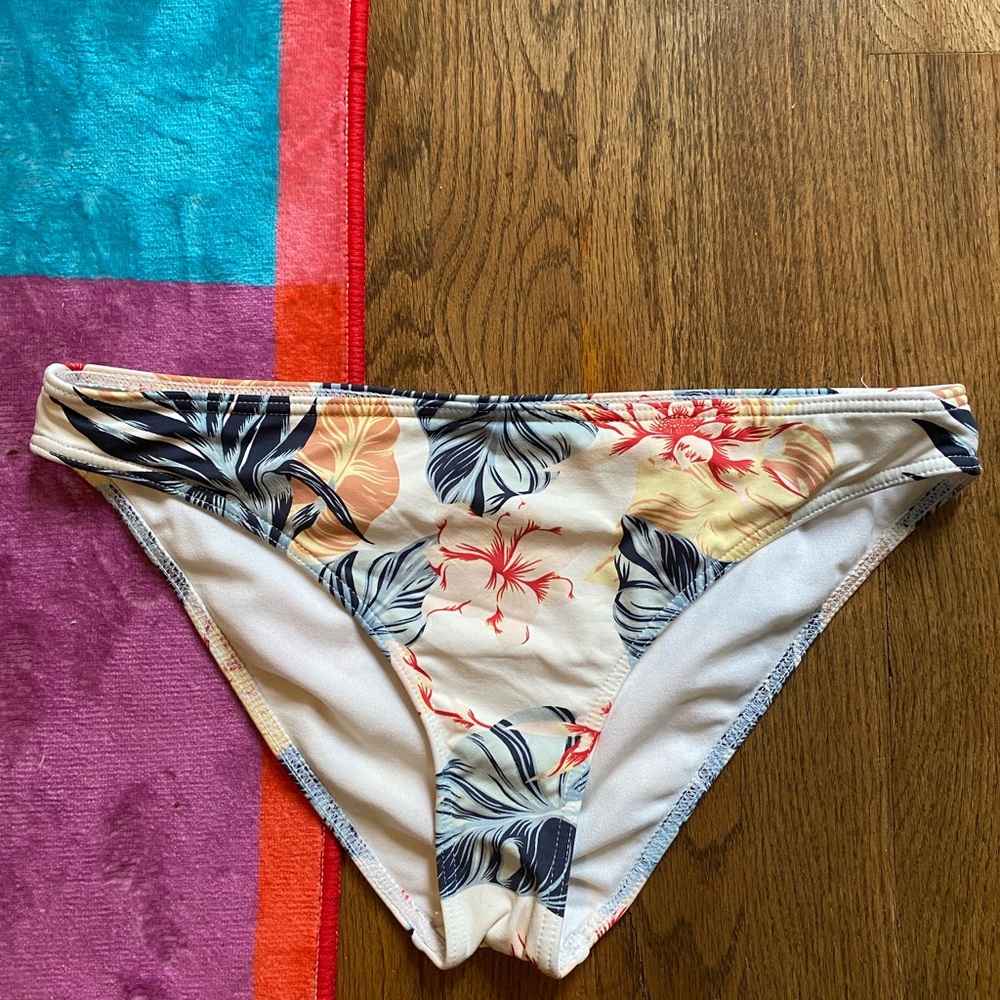 Roxy Red and Blue Kids Childrens Swim Bottoms Rixy Size 16 / XXL Bikini Bottoms
